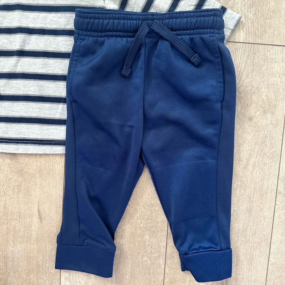 12 M Baby Boy Clothes Jumping Beans Joggers, Gap Perfect Shirt, Garanimals Shirt